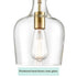 Modern Gold with Bell Shade Glass Shade Adjustable Pendant Light Fixture